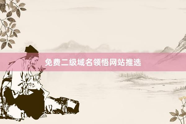 免费二级域名领悟网站推选